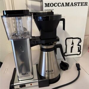 Moccamaster 1.25L Thermal Polished Silver 10 cup Premium Coffee Maker